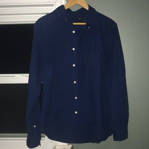 J Crew Oxford Navy Blue M